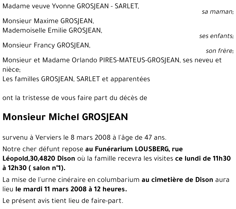 Michel GROSJEAN