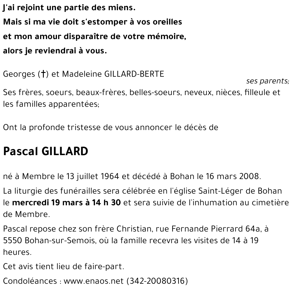 Pascal GILLARD