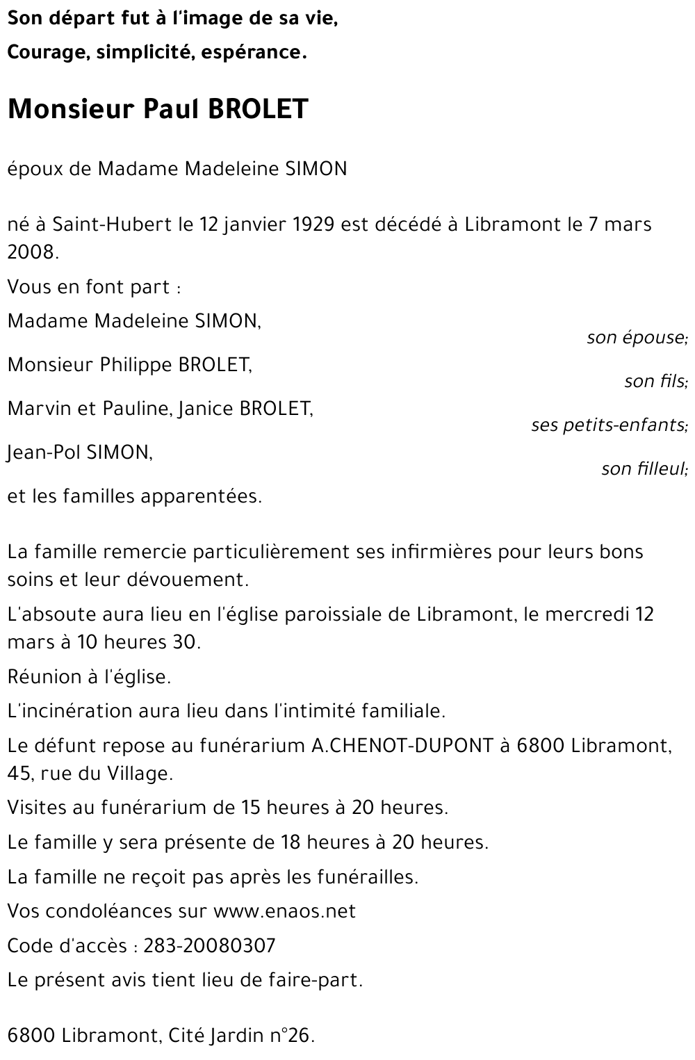 Paul BROLET