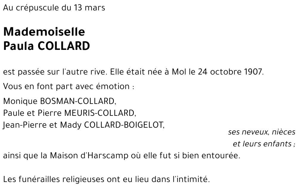 Paula COLLARD