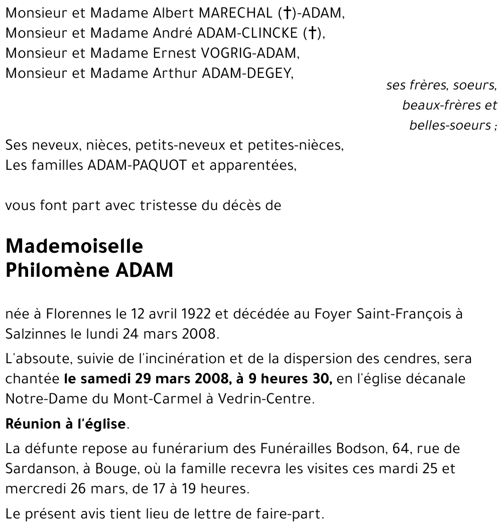 Philomène ADAM