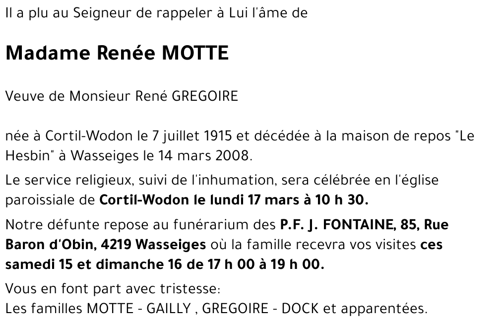 Renée MOTTE