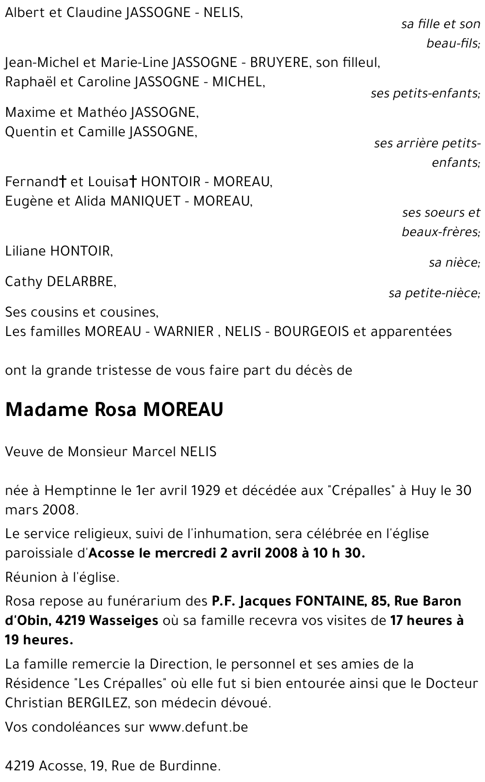 Rosa MOREAU