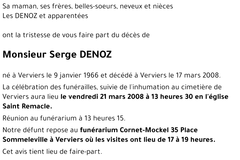 Serge DENOZ