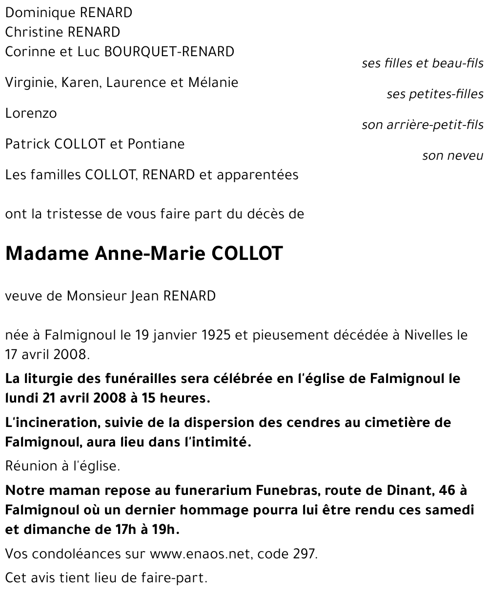 Anne-Marie COLLOT