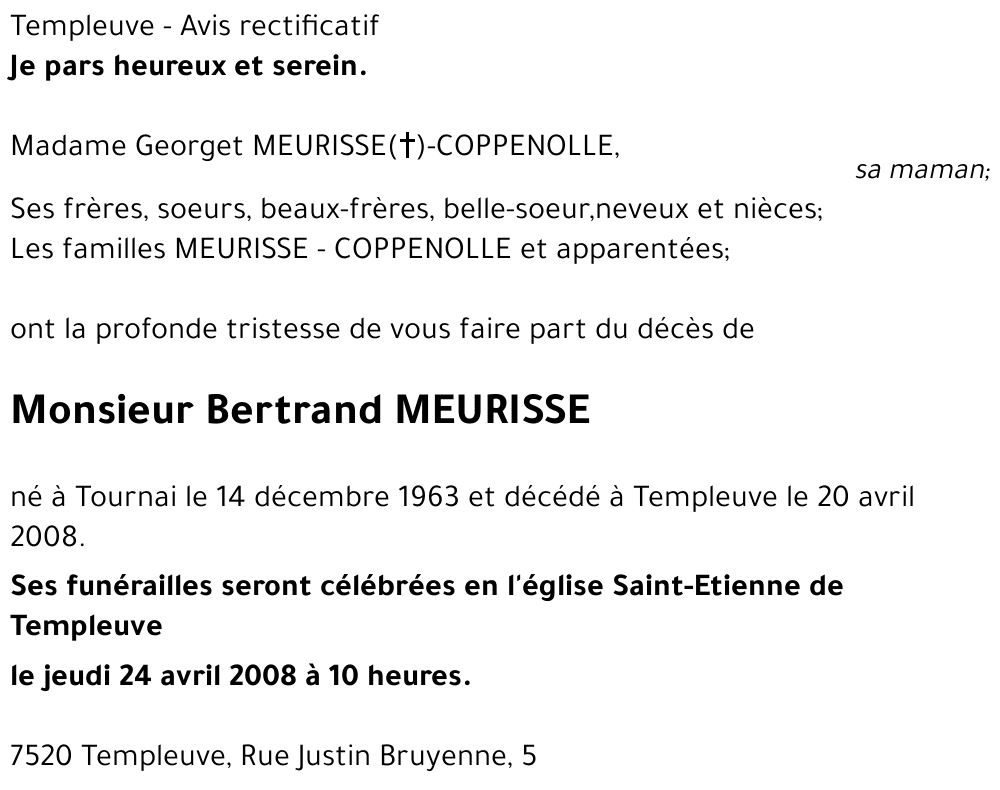Bertrand MEURISSE