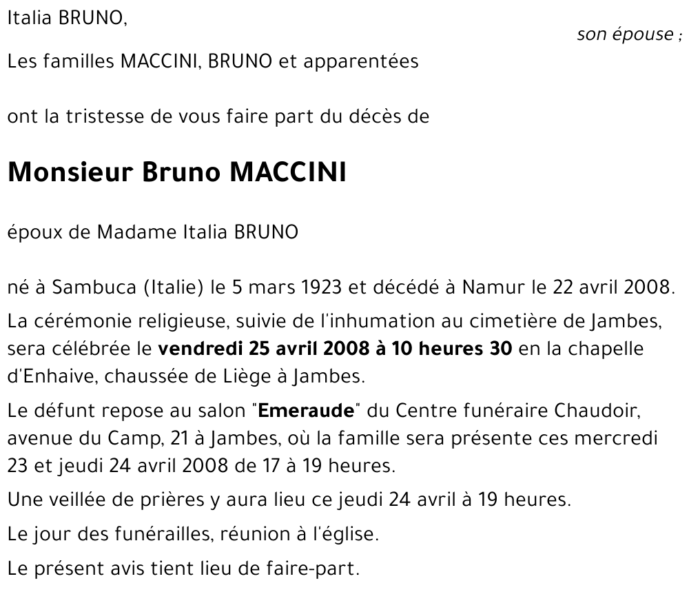 Bruno MACCINI