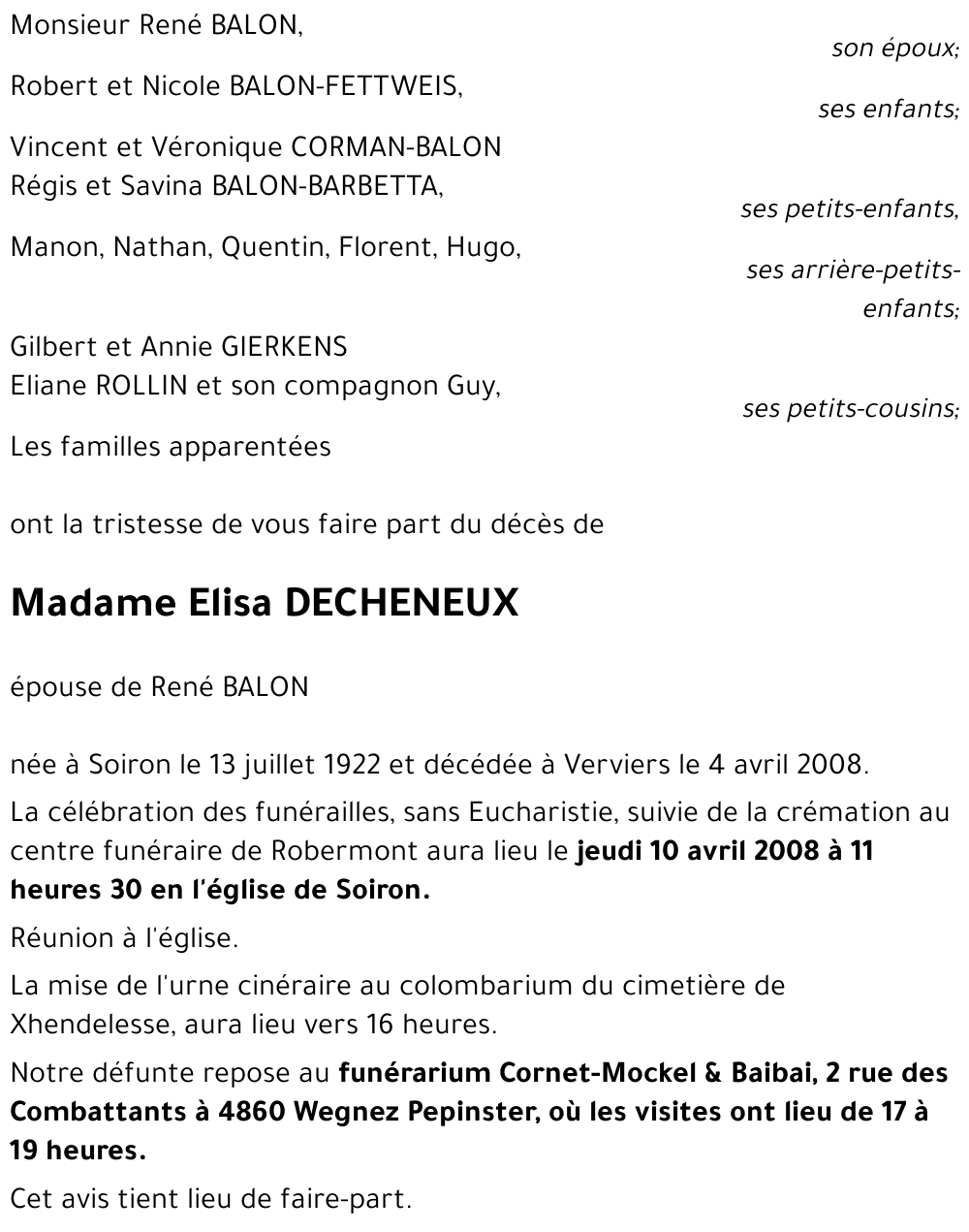 Elisa DECHENEUX