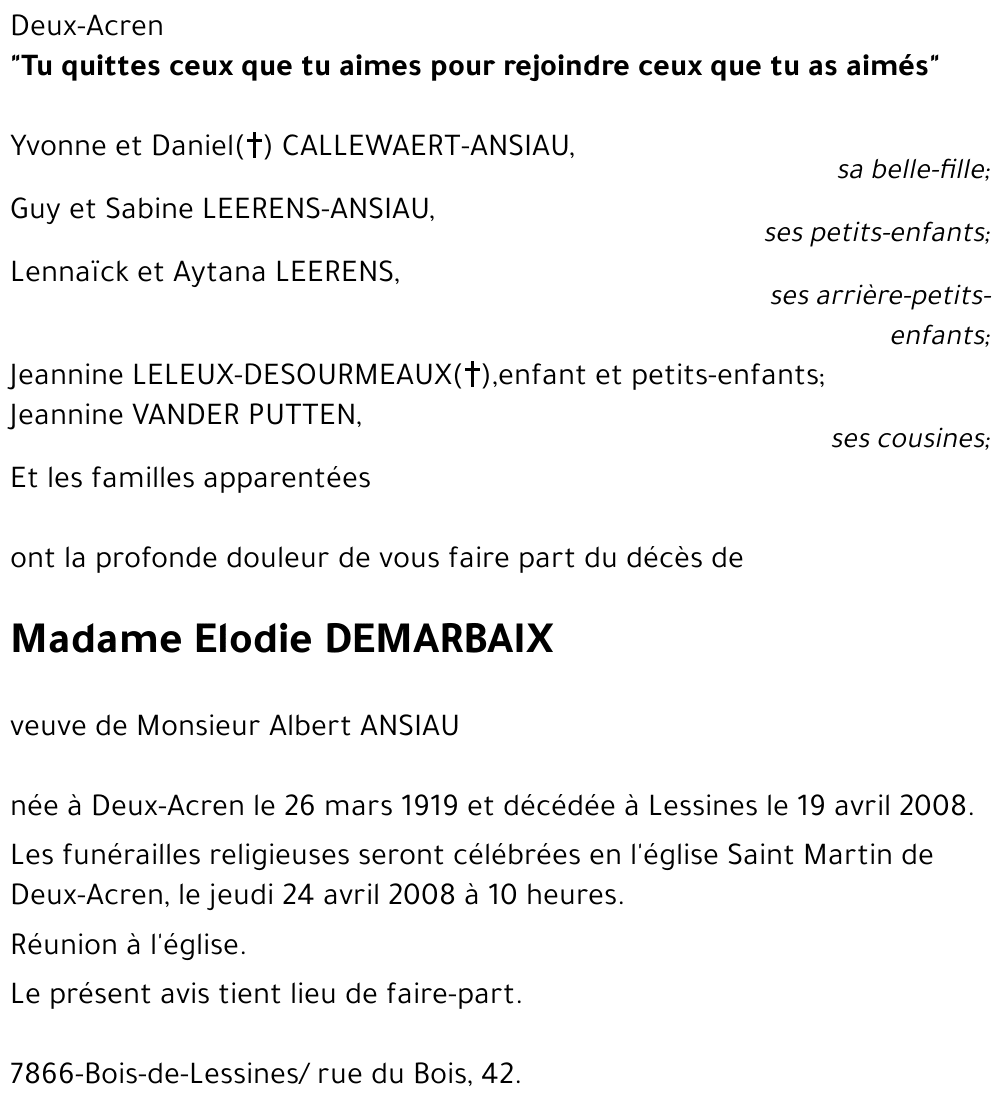 Elodie DEMARBAIX