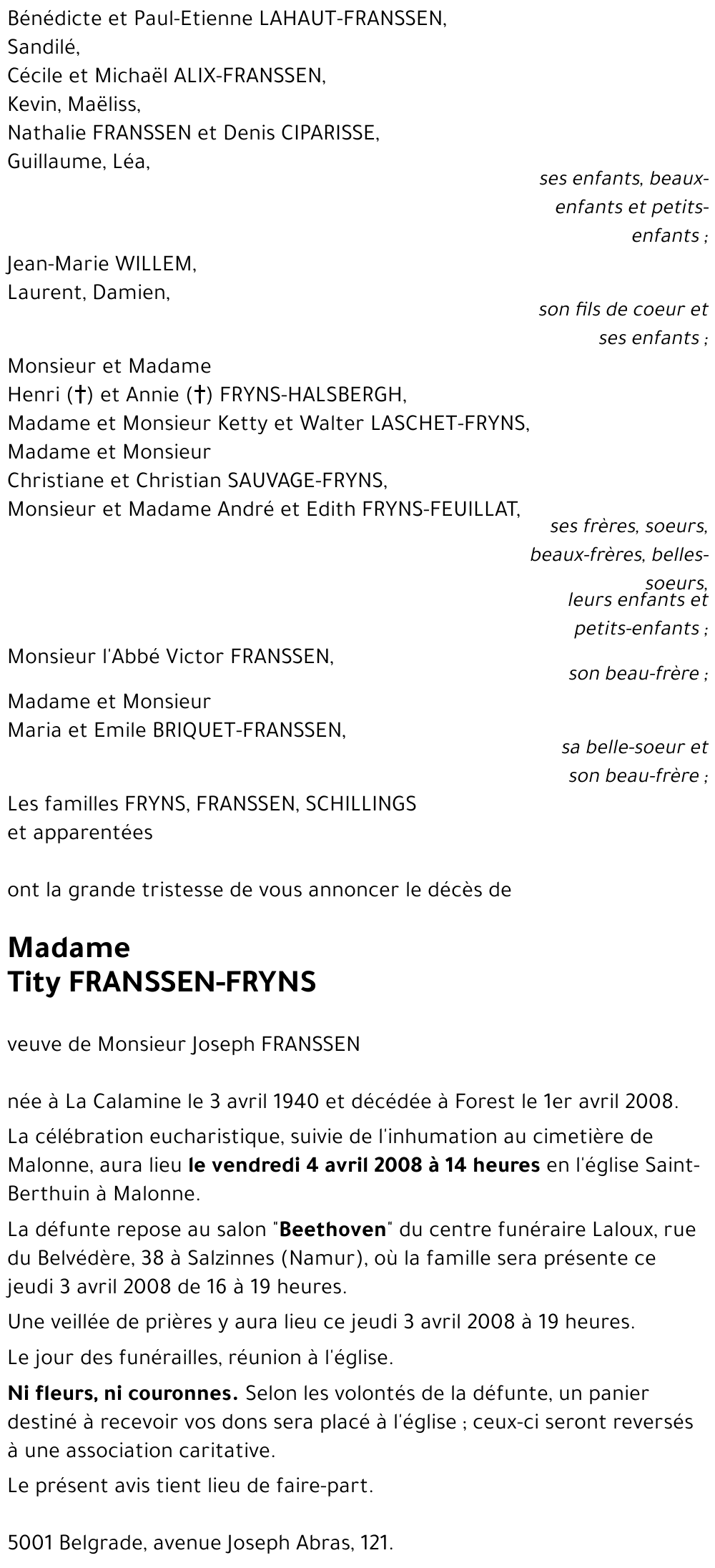 Hubertine FRYNS