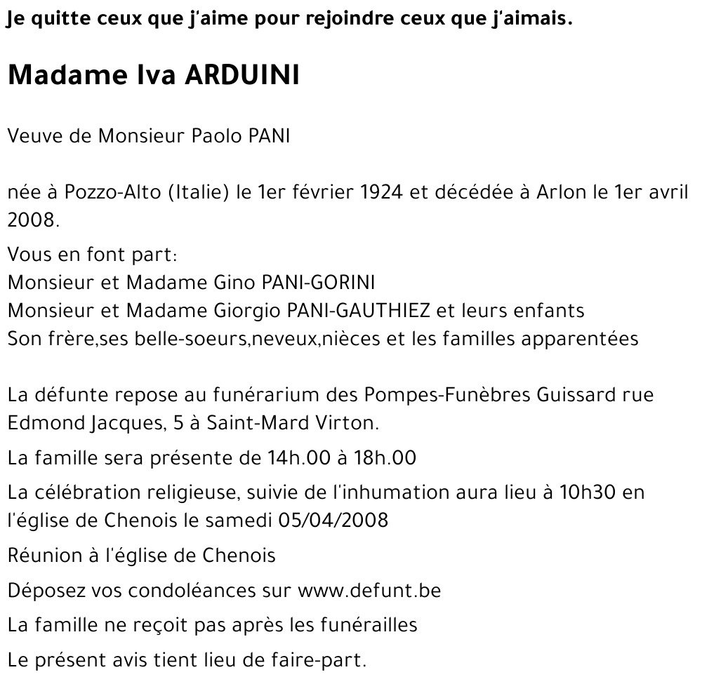 Iva ARDUINI