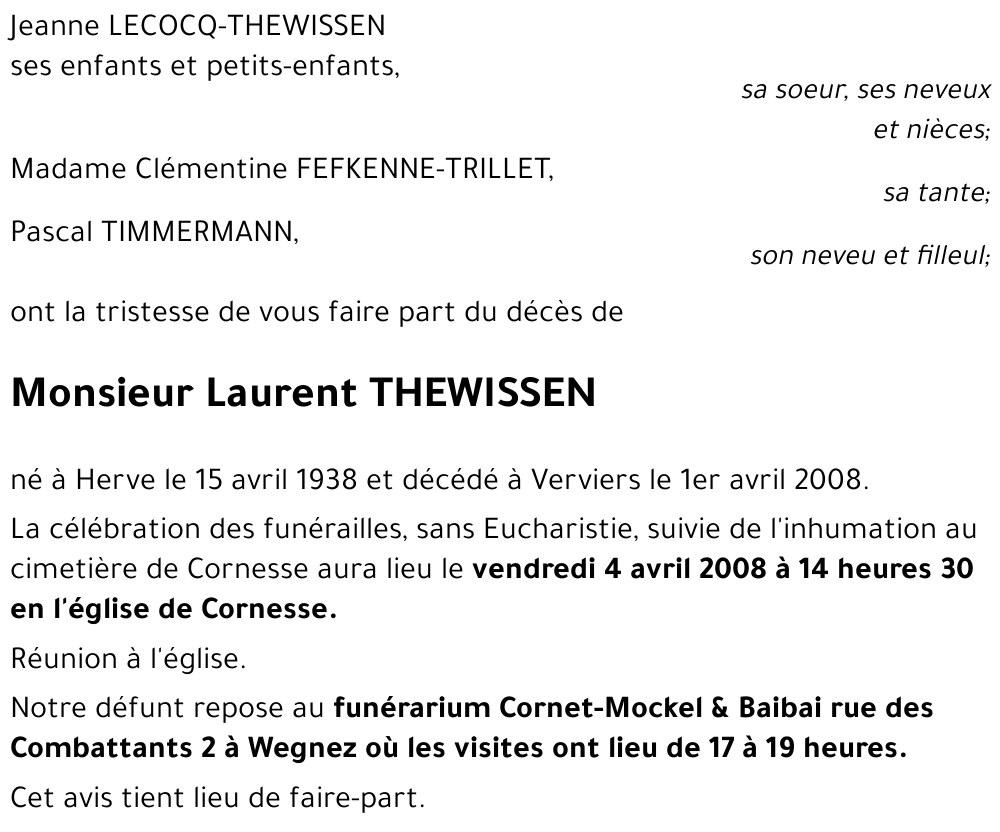 Laruent THEWISSEN