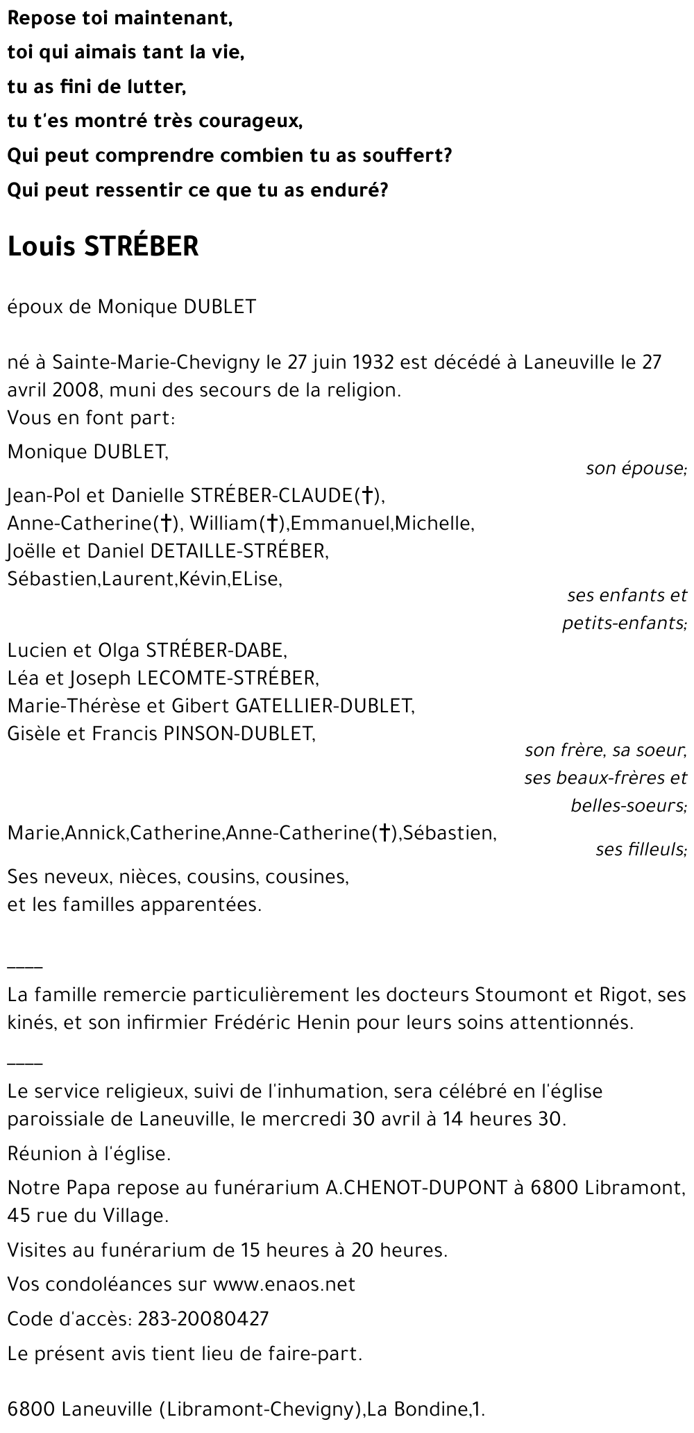 Louis STRÉBER