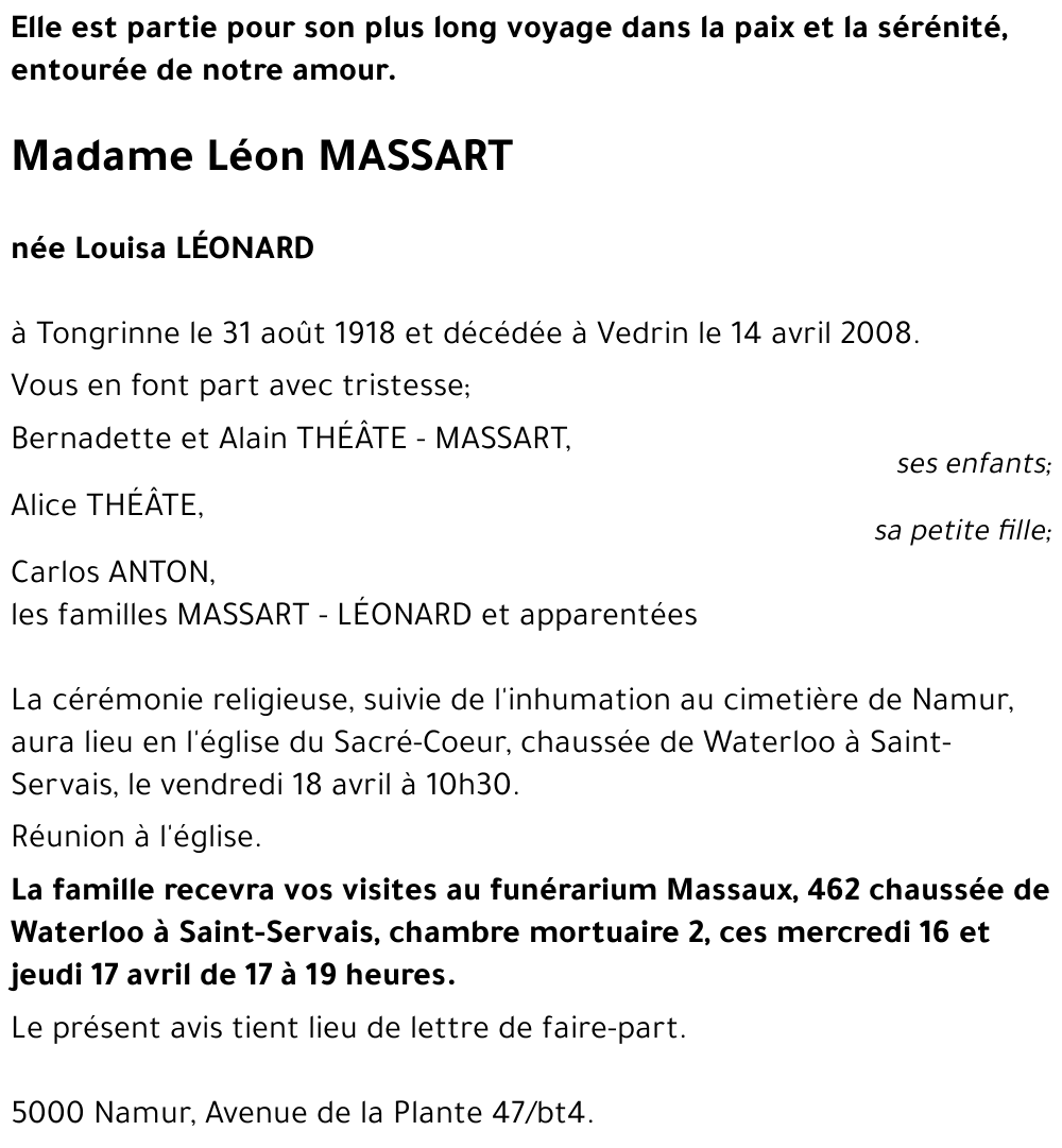 Louisa LÉONARD
