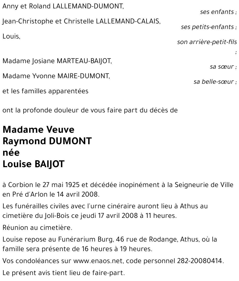 Louise BAIJOT