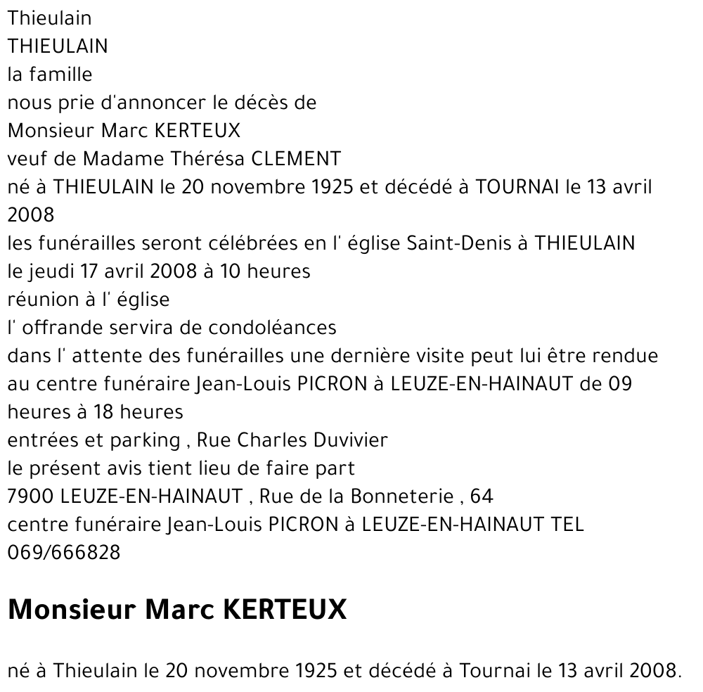 Marc KERTEUX