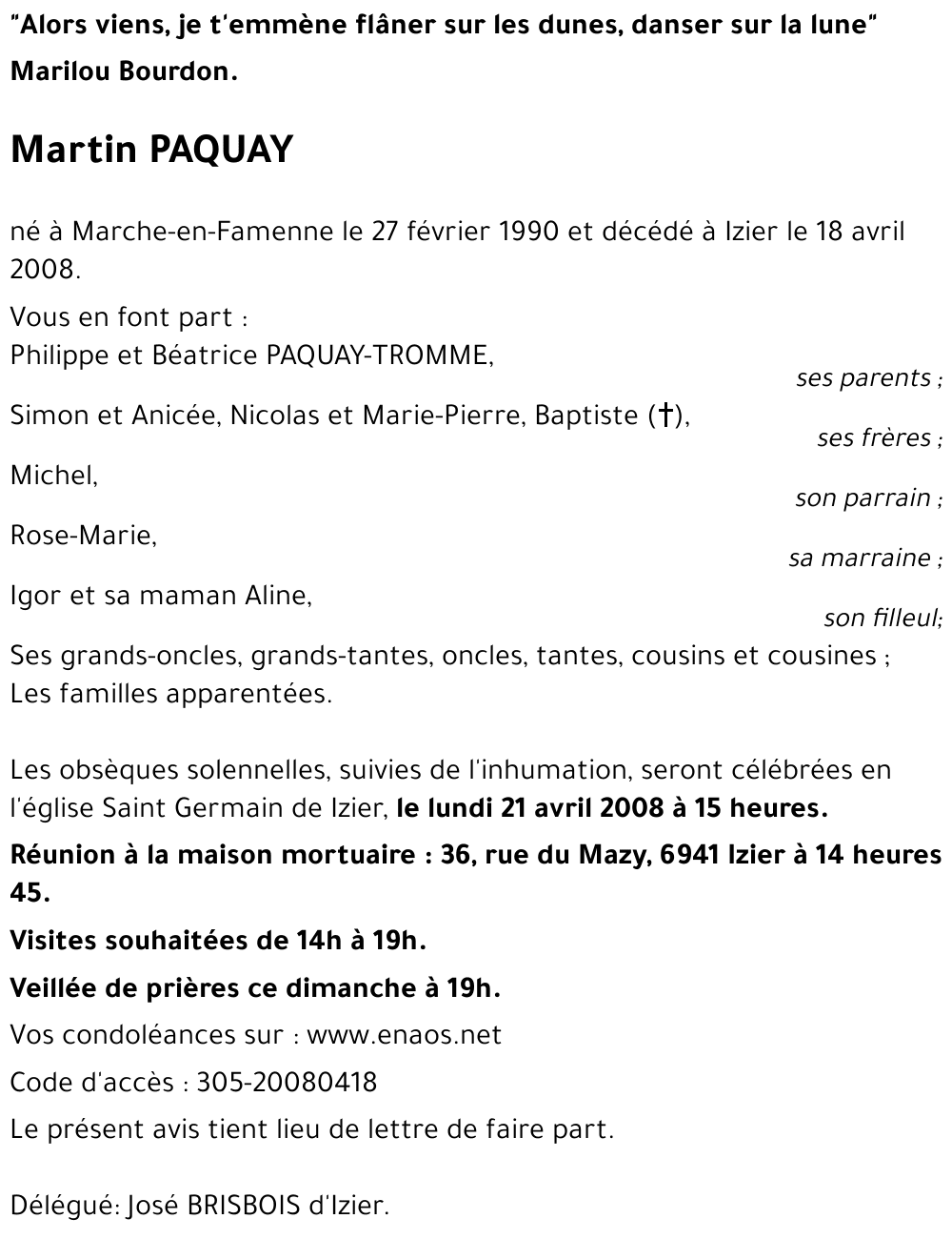 Martin PAQUAY