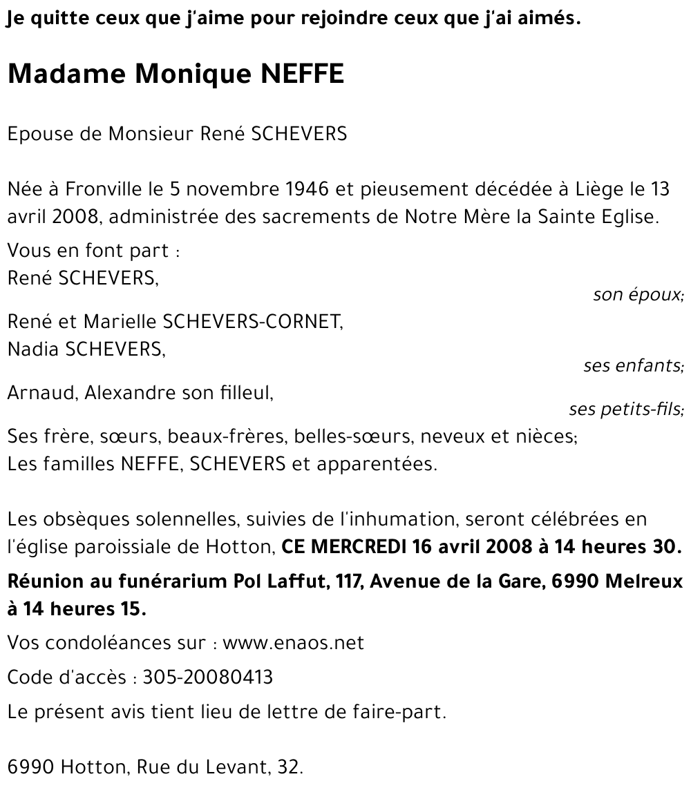 Monique NEFFE