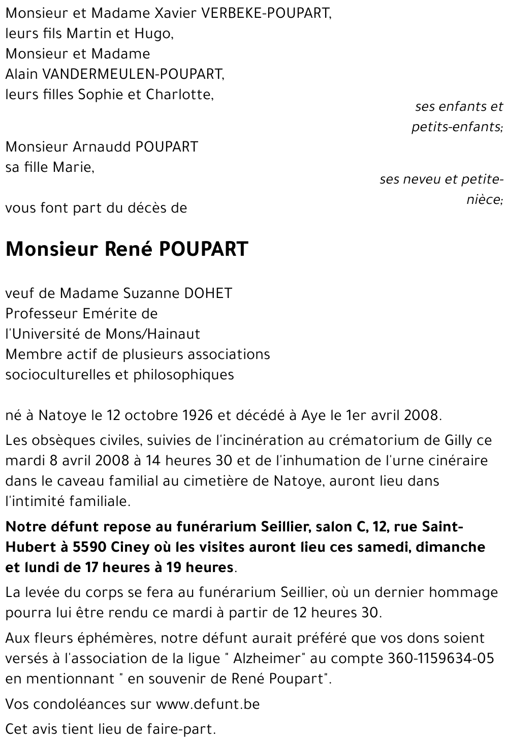 René POUPART