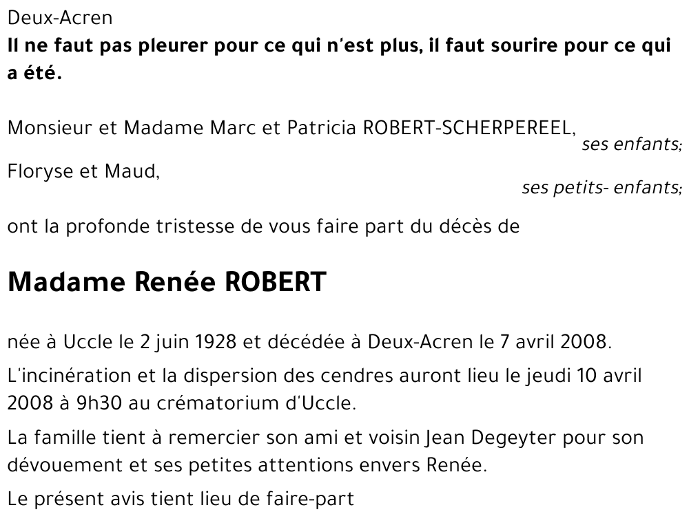 Renée ROBERT