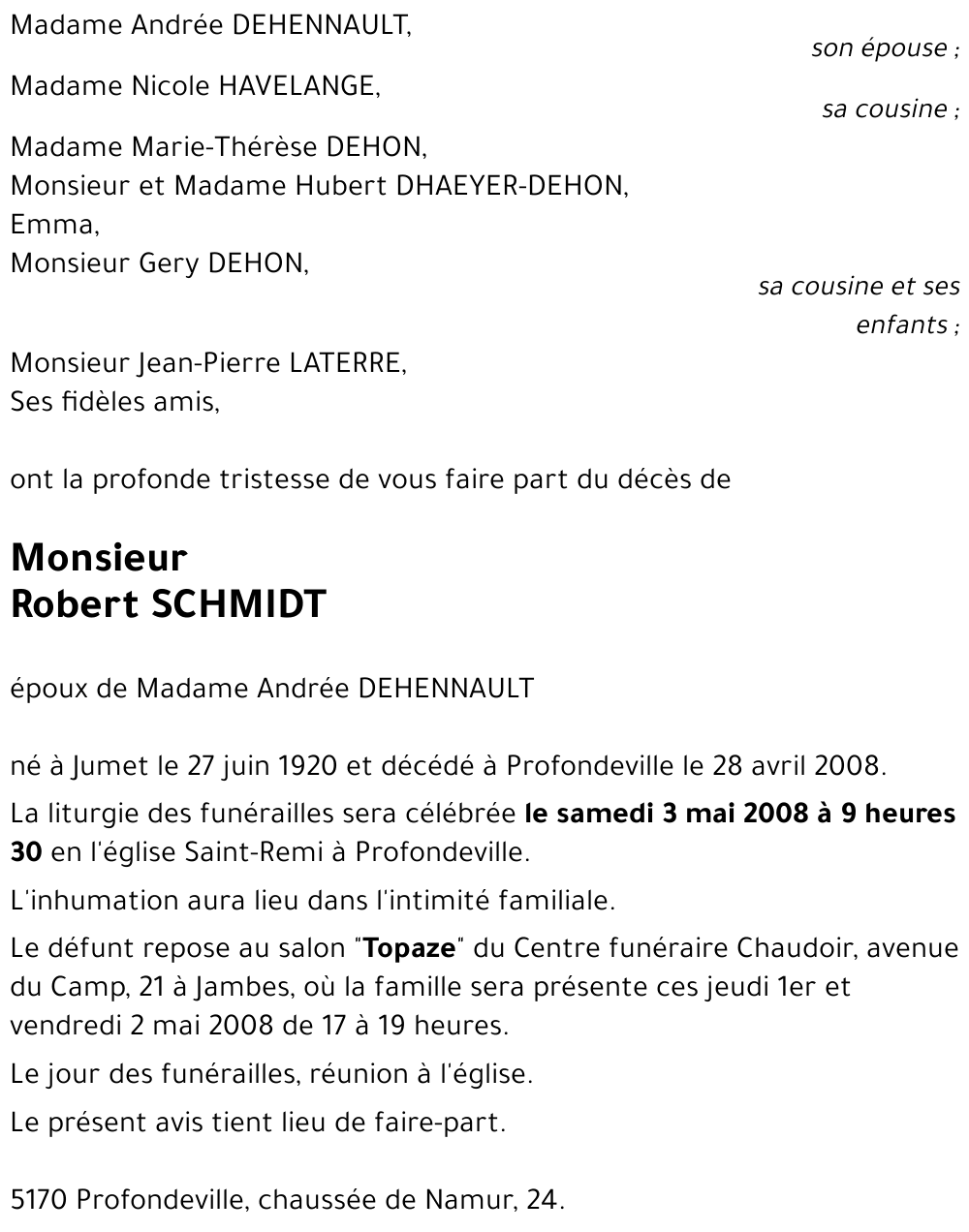 Robert SCHMIDT