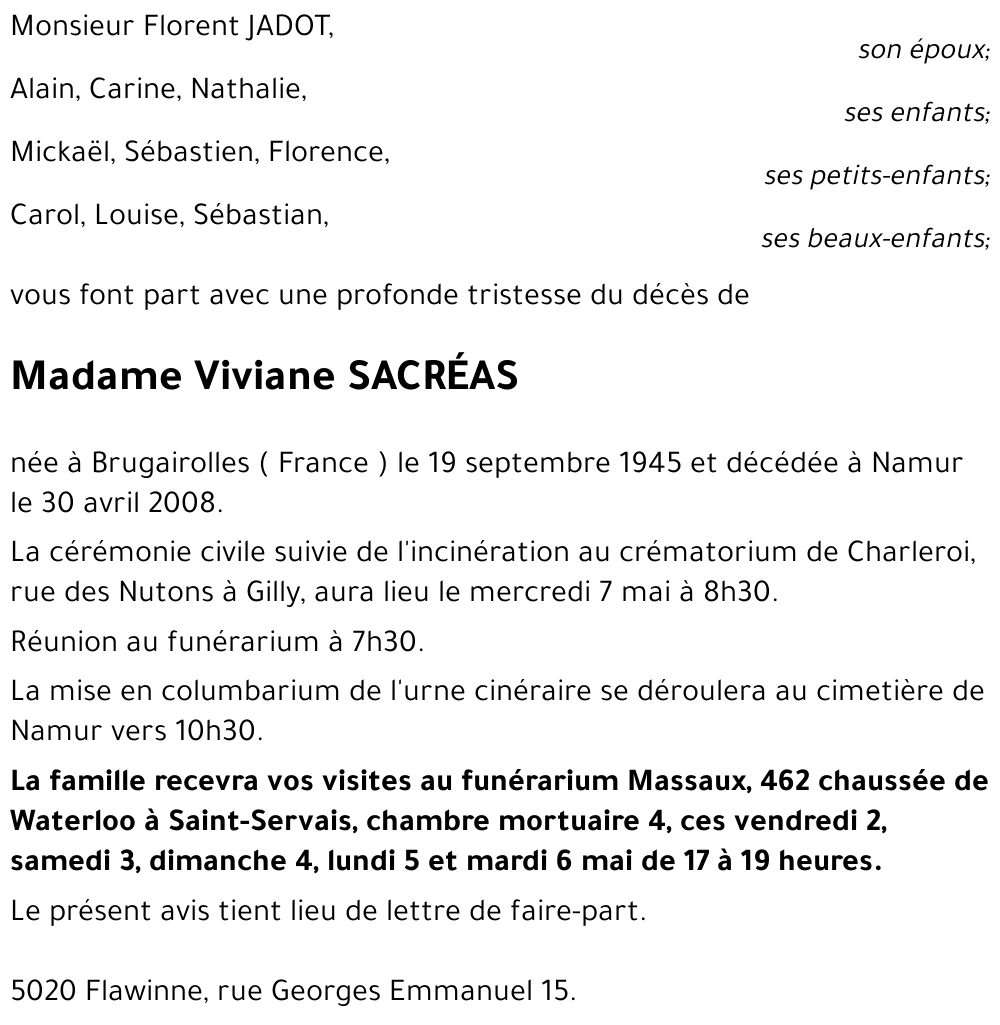 Viviane SACRÉAS