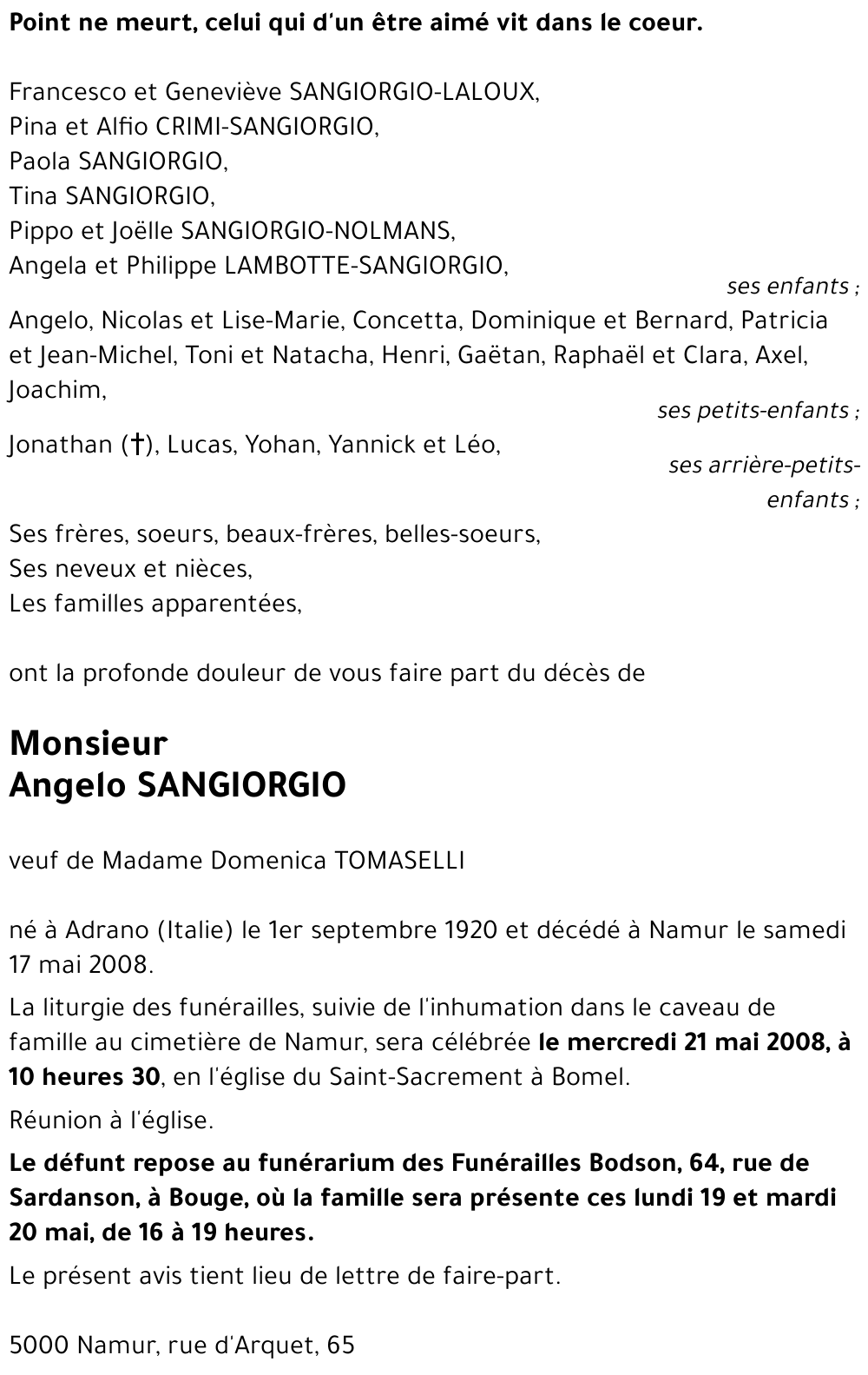 Angelo SANGIORGIO