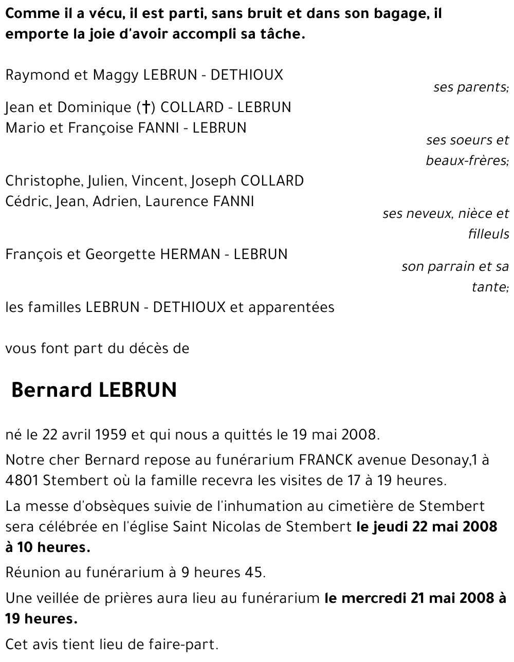 Bernard LEBRUN