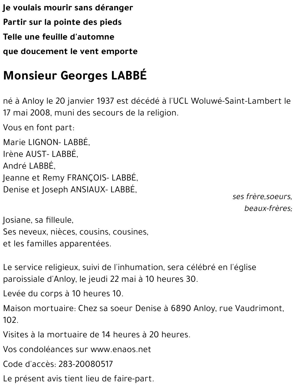 Georges LABBÉ