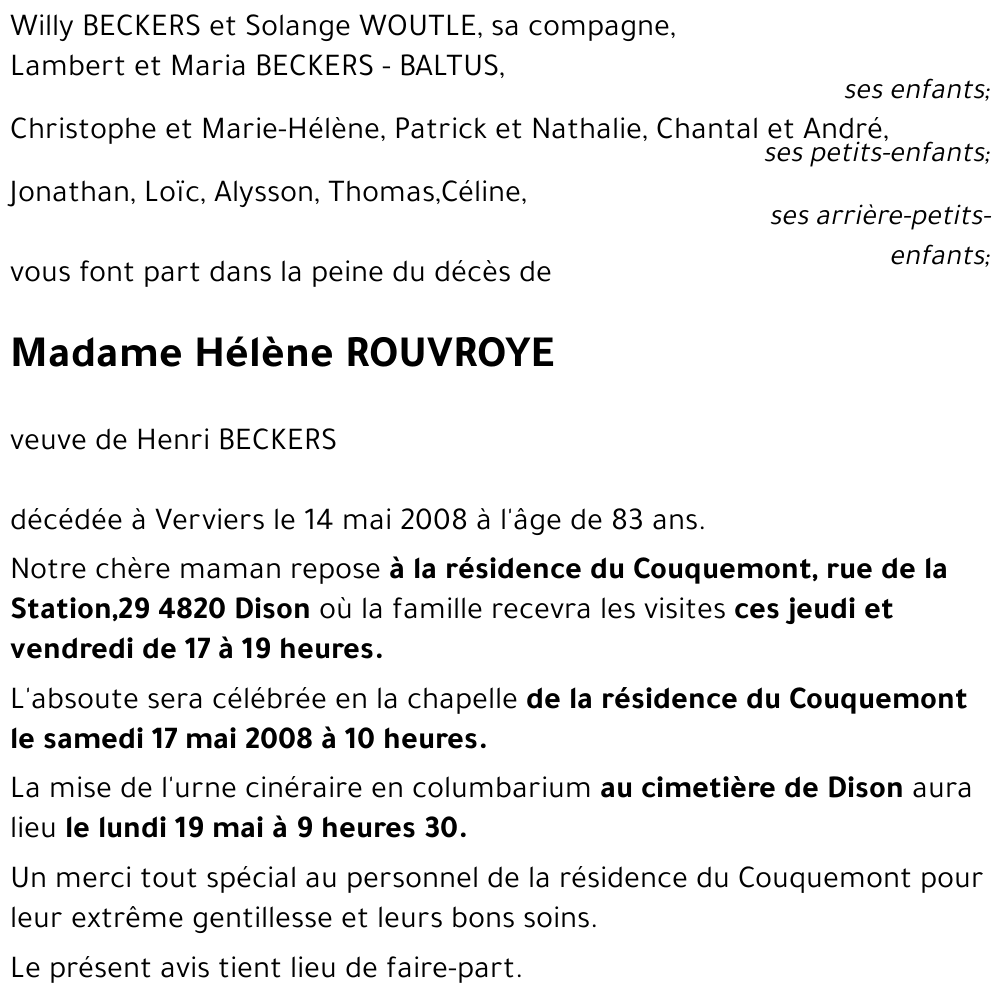 Hélène ROUVROYE