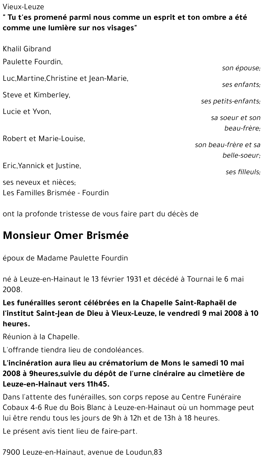 Omer Brismée