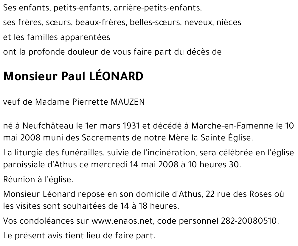 Paul LÉONARD