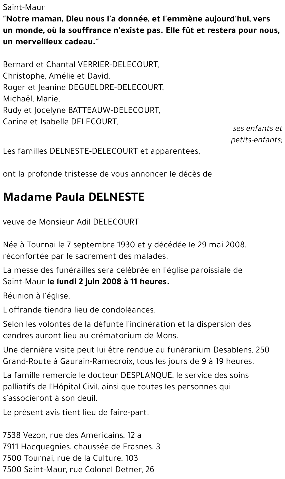 Paula DELNESTE