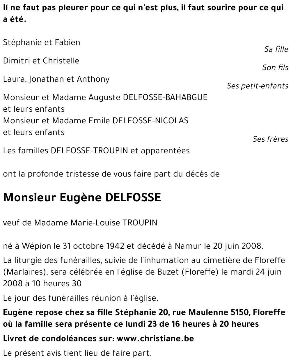 Eugène DELFOSSE