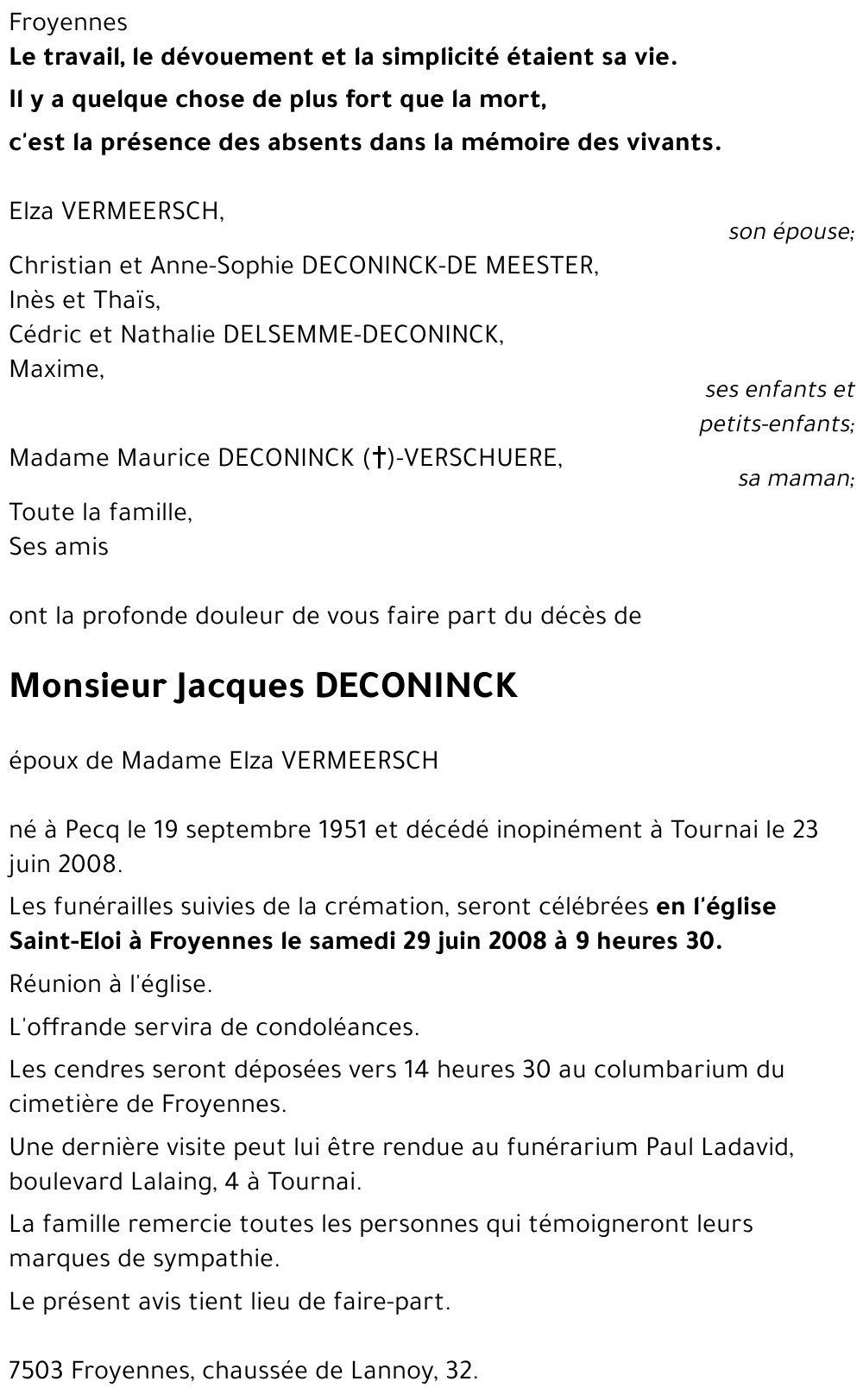 Jacques DECONINCK