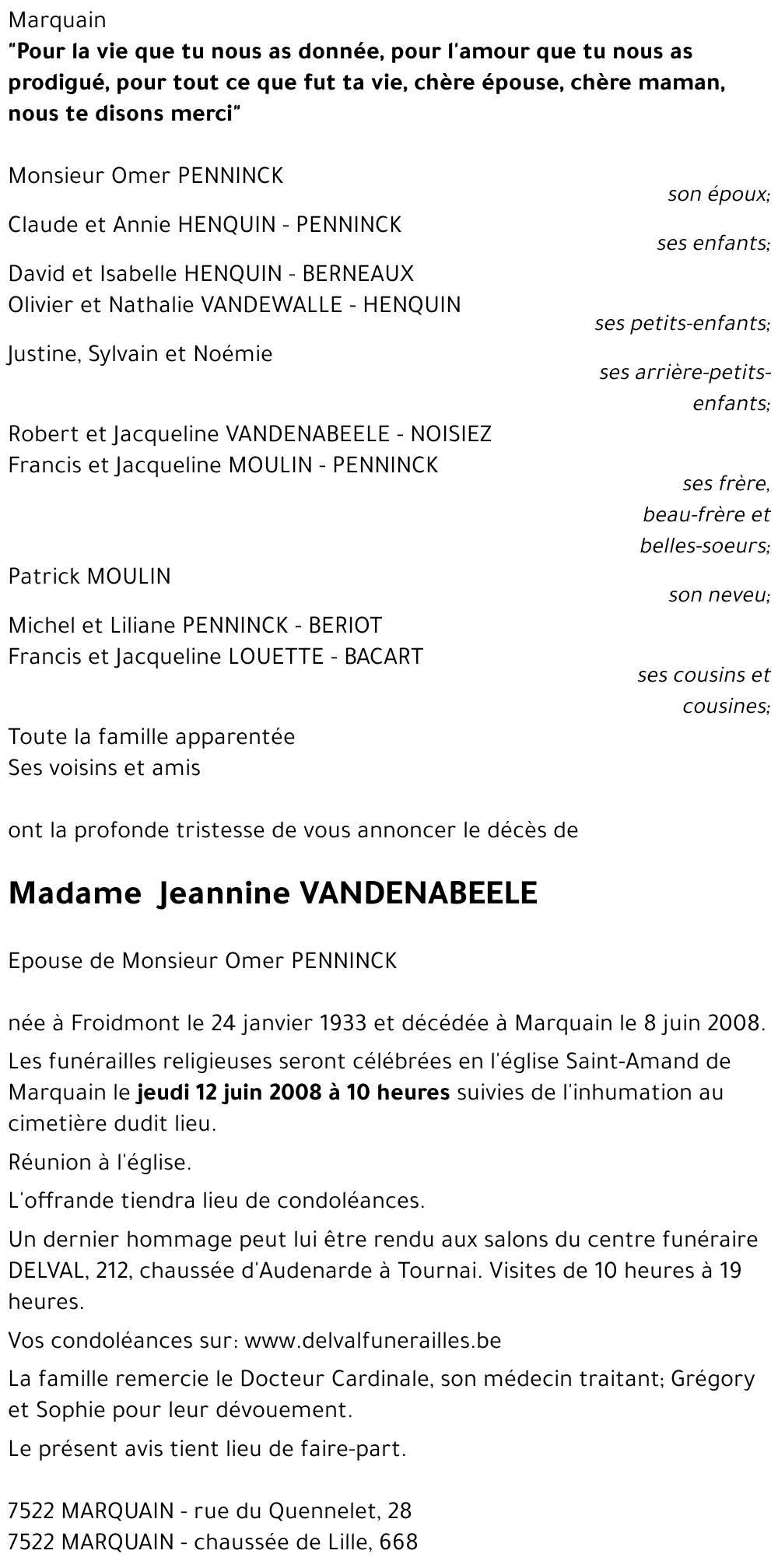 Jeannine VANDENABEELE