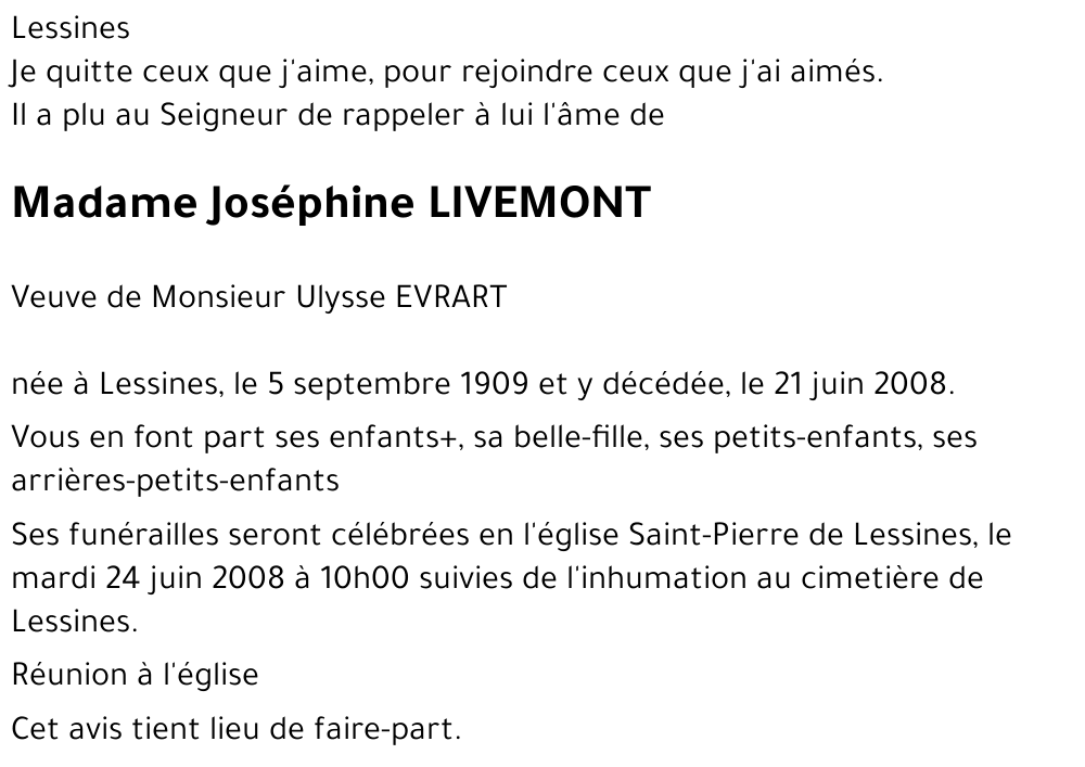 Joséphine LIVEMONT