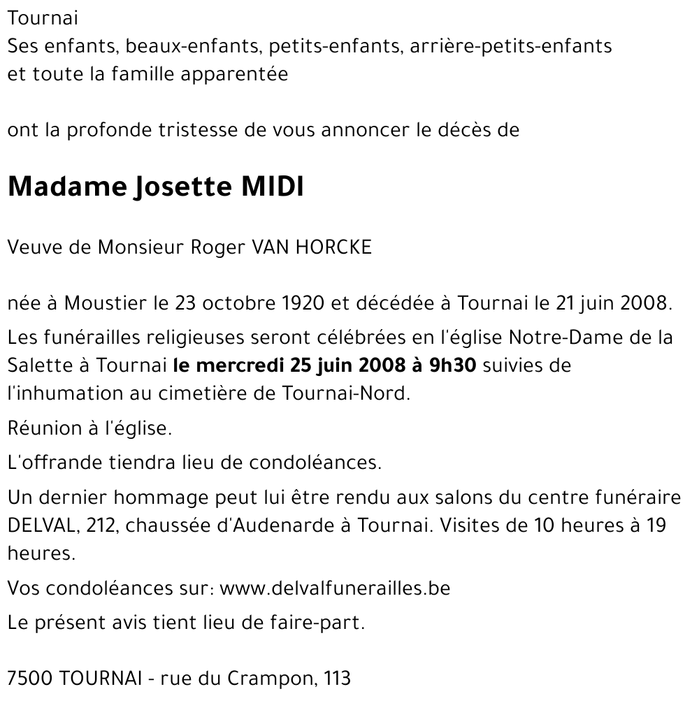 Josette MIDI