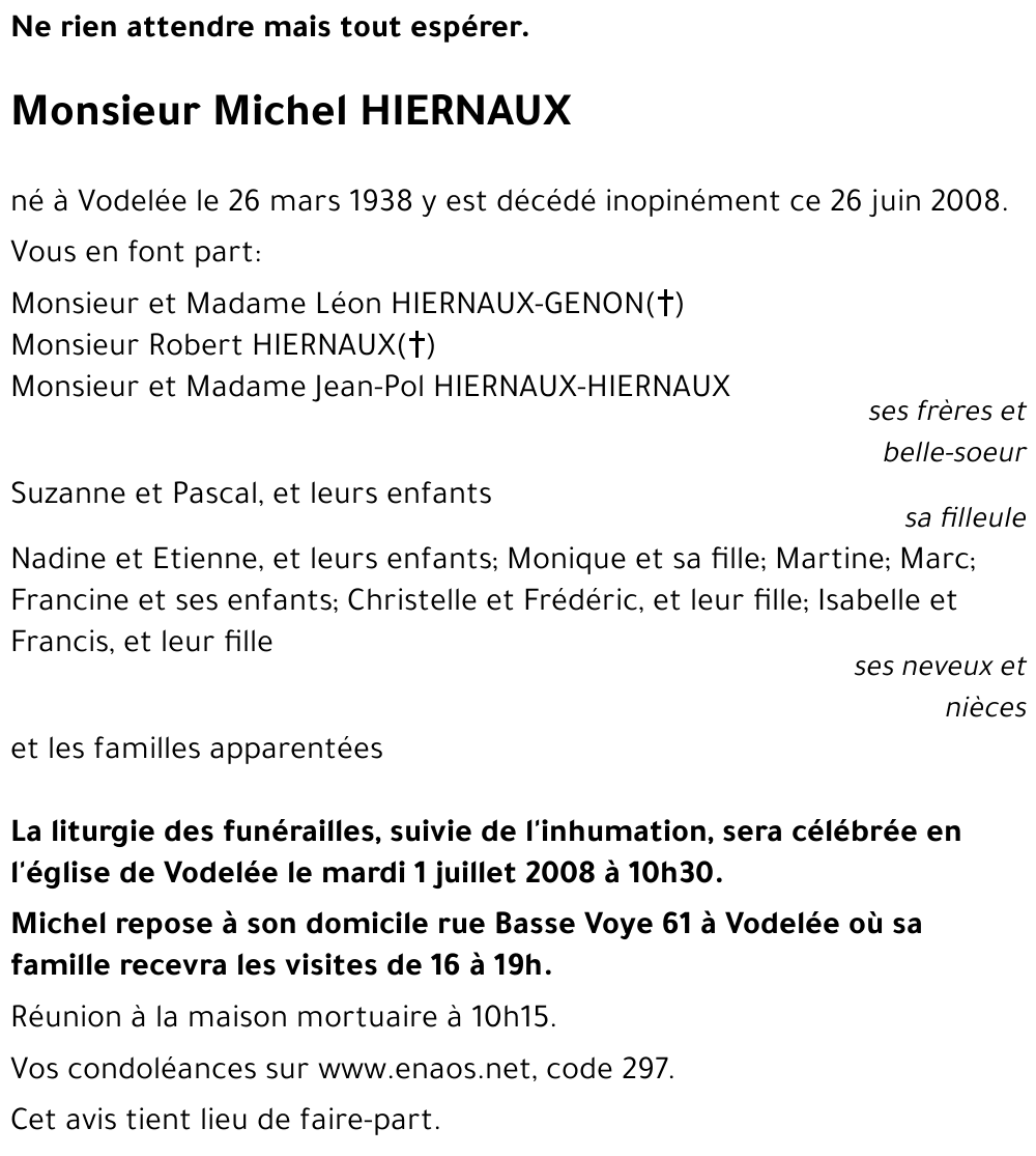 Michel HIERNAUX