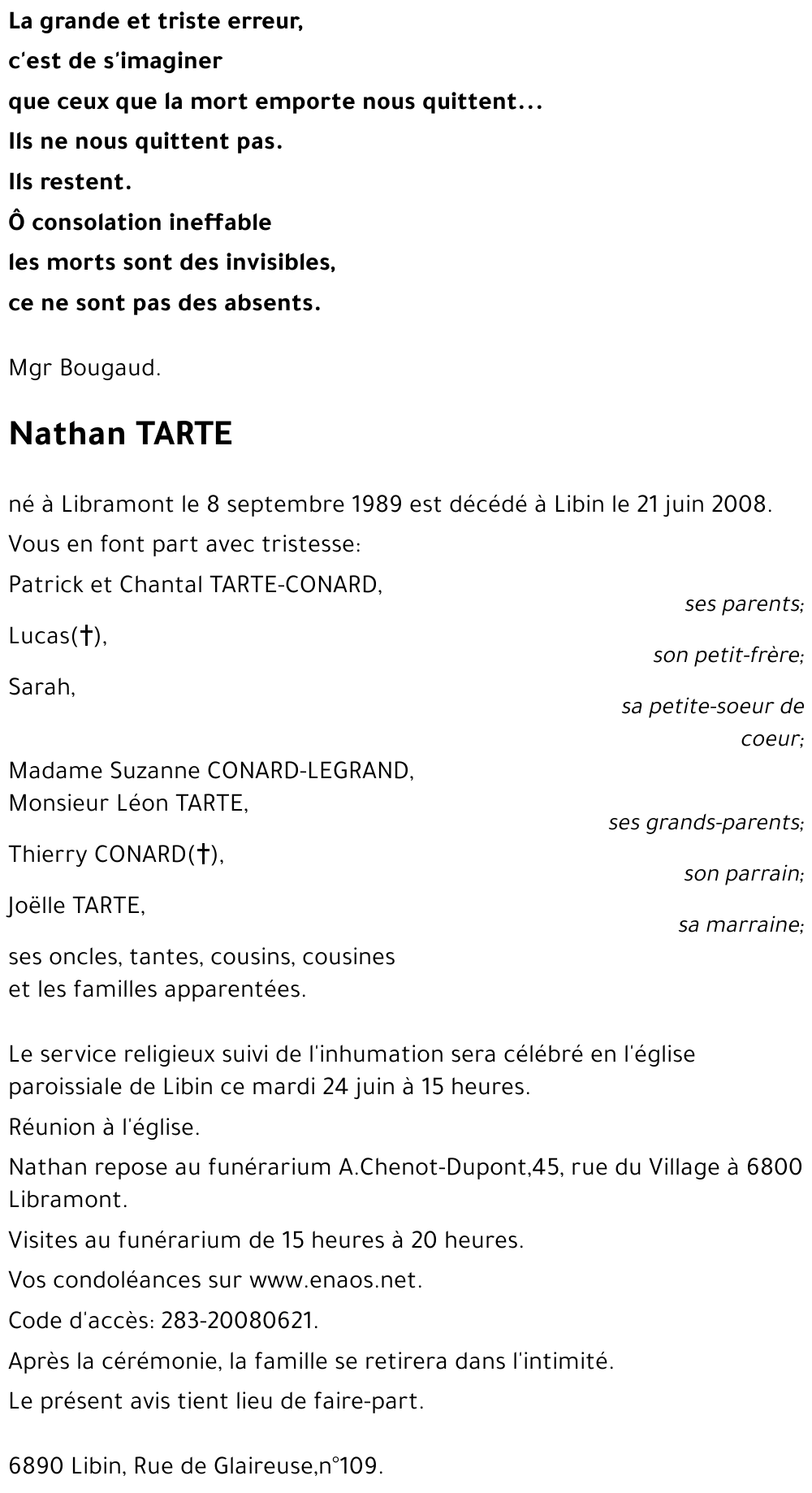 Nathan TARTE