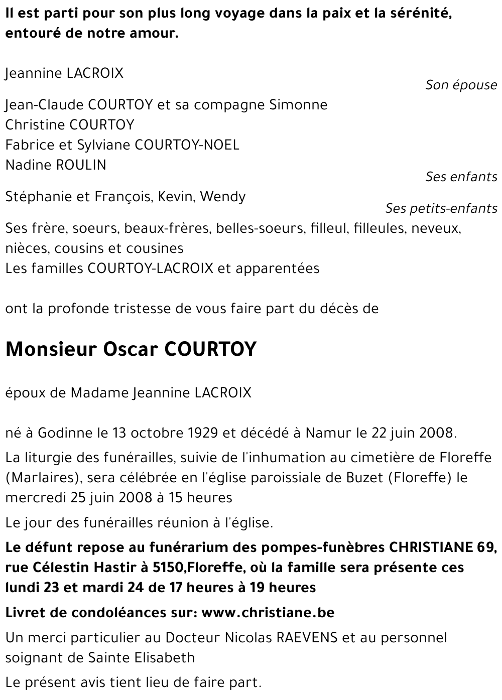 Oscar COURTOY