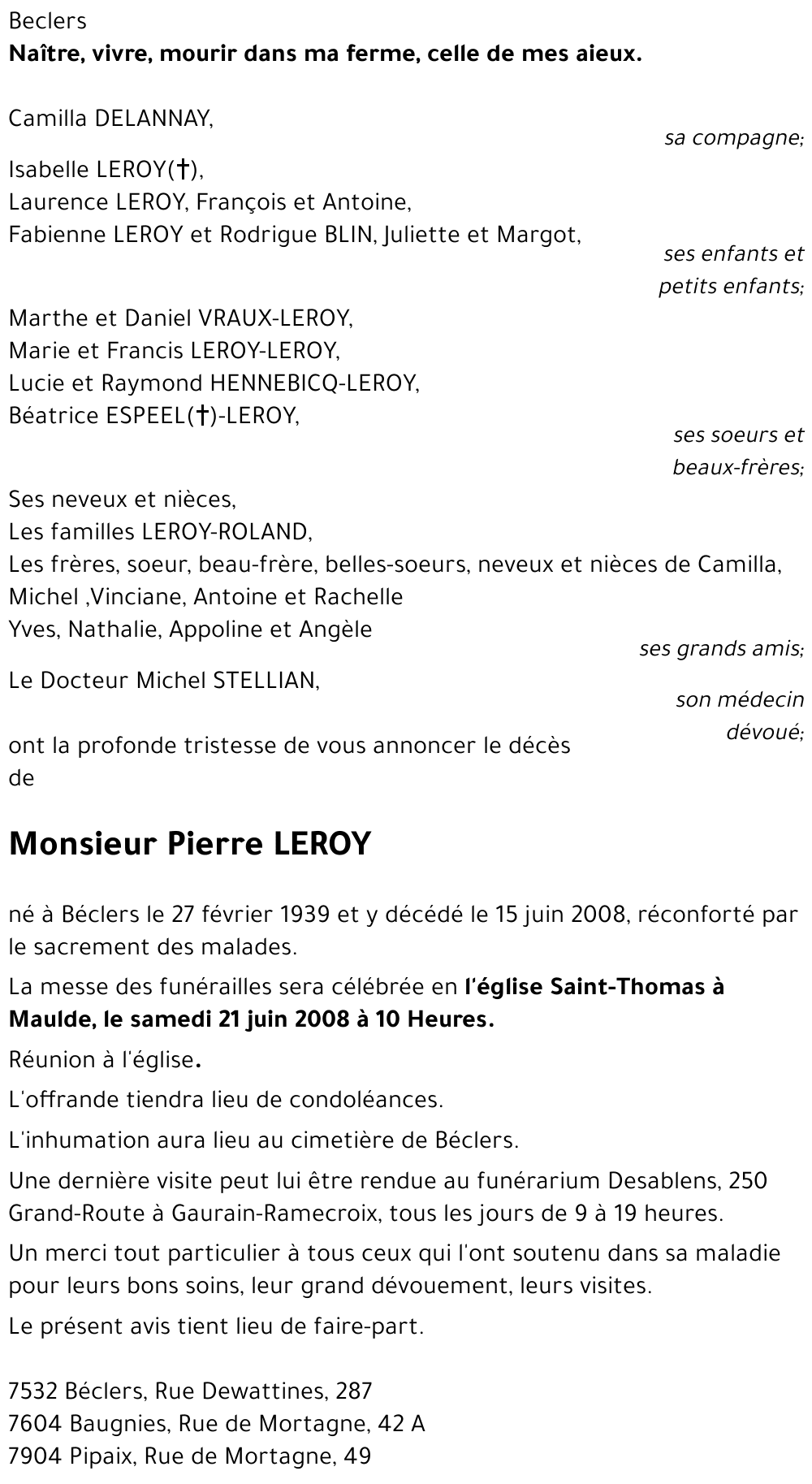 Pierre LEROY