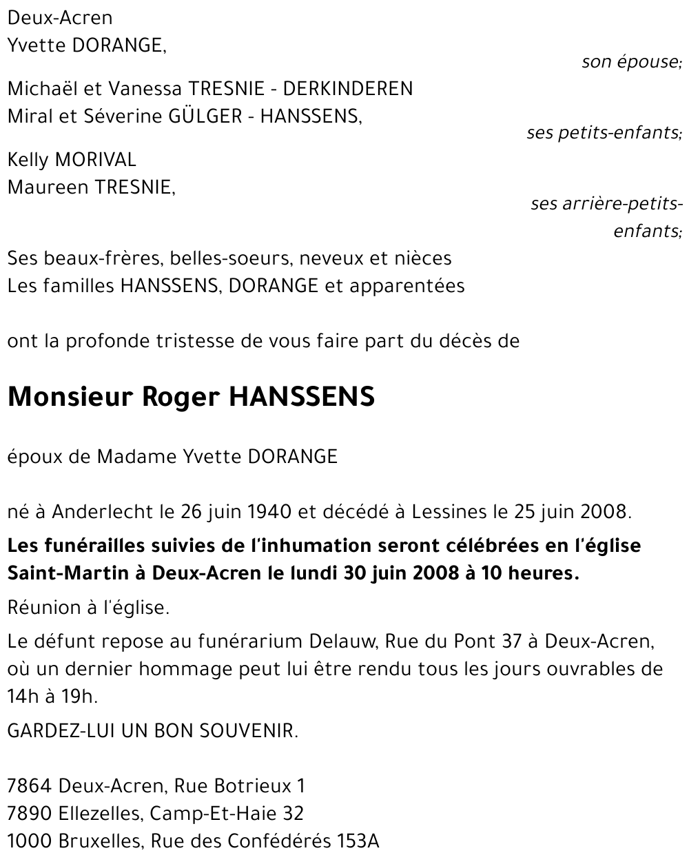 Roger HANSSENS