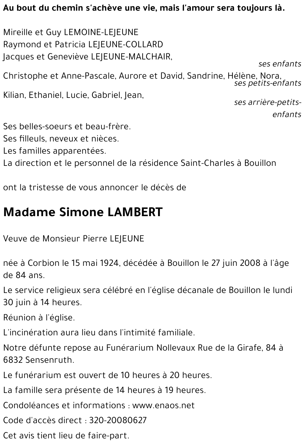 Simone LAMBERT