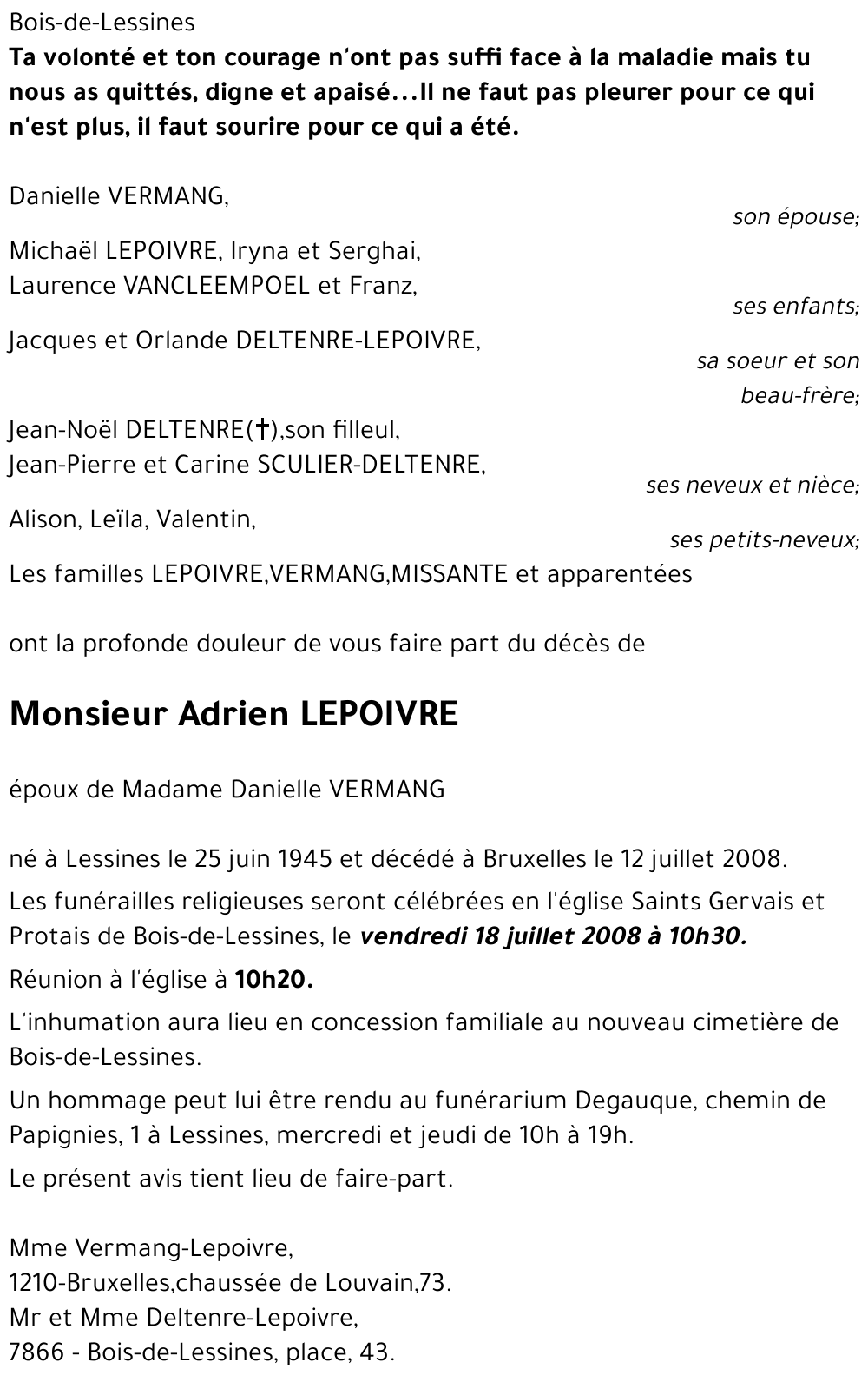 Adrien LEPOIVRE