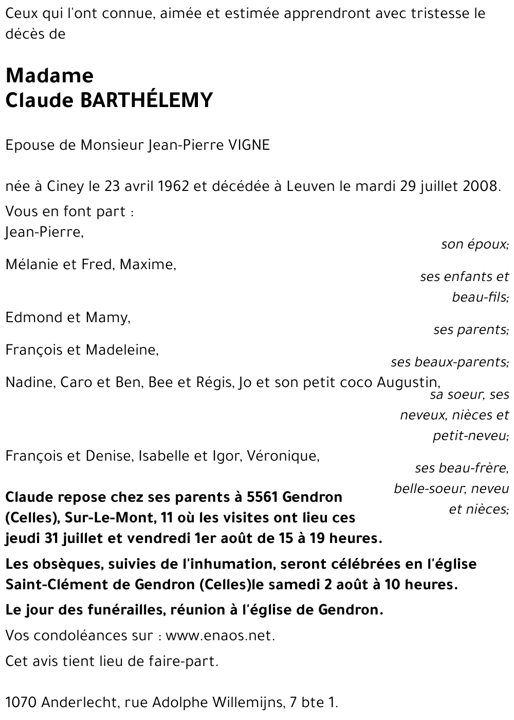 Claude BARTHÉLEMY