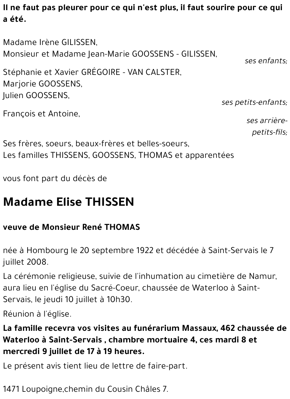 Elise THISSEN