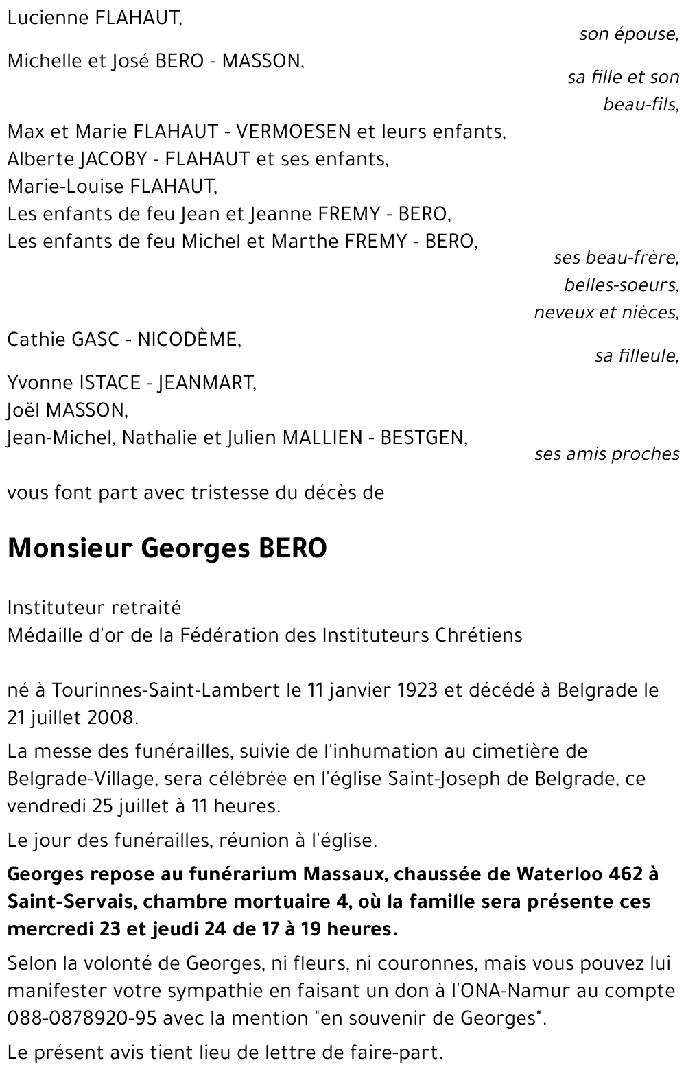 Georges BERO