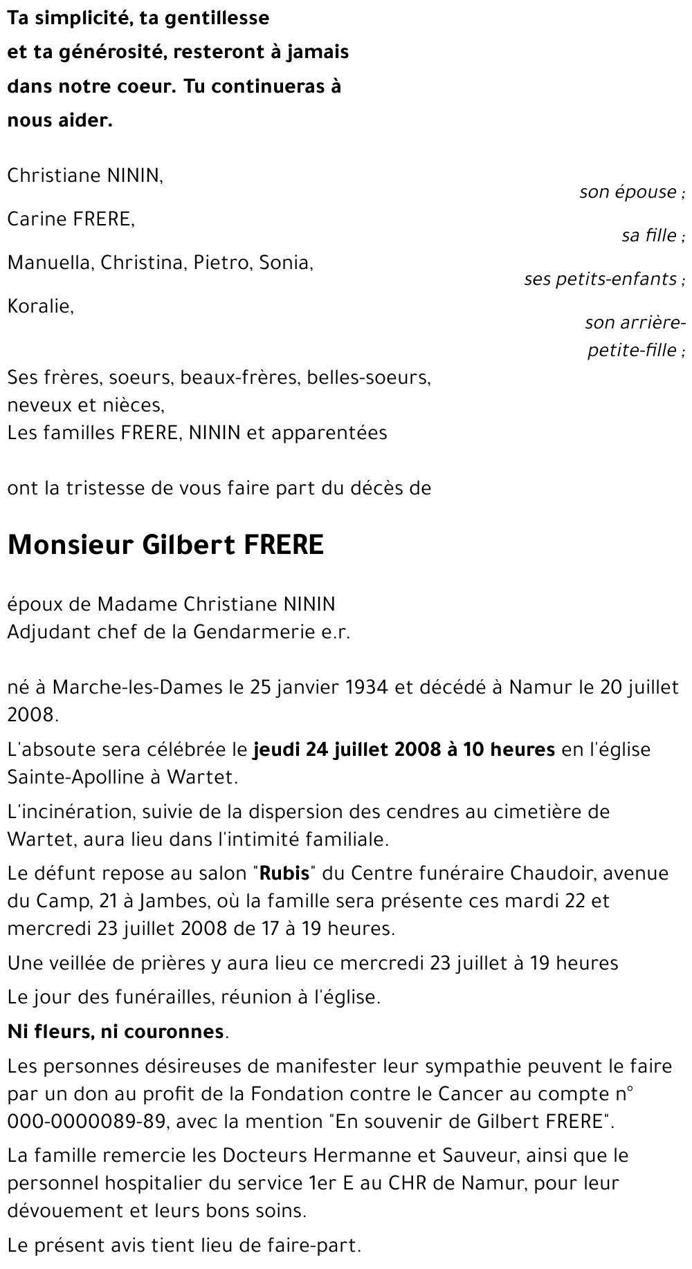 Gilbert FRERE