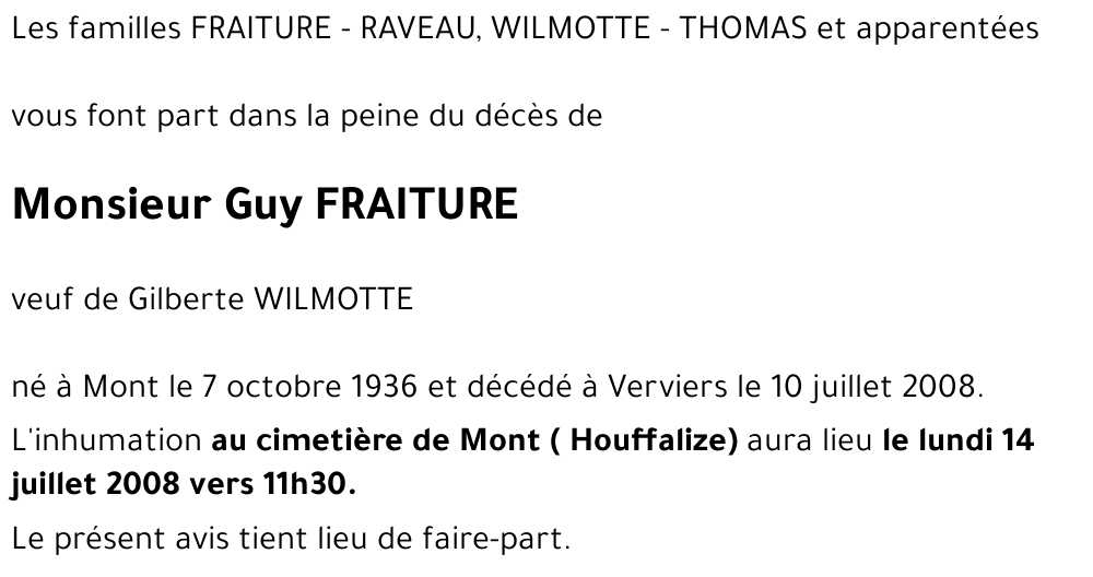 Guy FRAITURE
